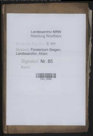 Vormundschaftliche Angelegenheiten Hohenlimburgs