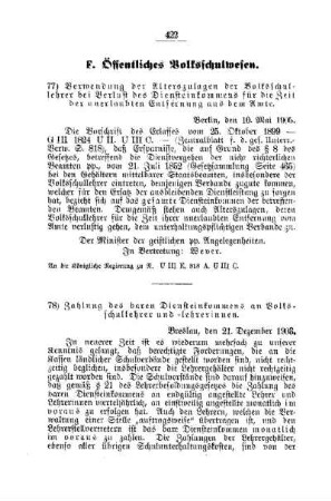 Zahlung des baren Diensteinkommens an Volksschullehrer und -lehrerinnen : [F. Öffentliches Volksschulwesen]