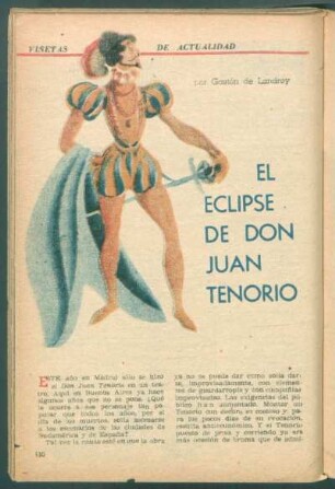 El eclipse de Don Juan Tenorio : Viñetas de actualidad