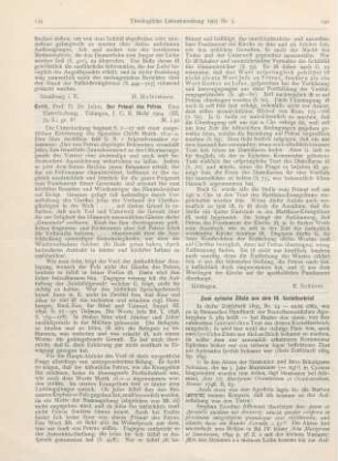 139-140 [Rezension] Grilt, Julius, Der Primat des Petrus. Eine Untersuchung