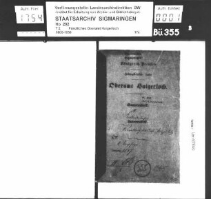 Empfingen: Verwaltung der Ortspolizei