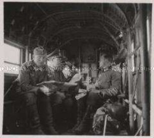 Wehrmachtssoldaten, An Bord einer Junkers Ju 52