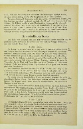 Die australischen Inseln