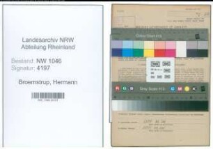 Entnazifizierung Hermann Broemstrup , geb. 18.03.1907 (Arbeiter)