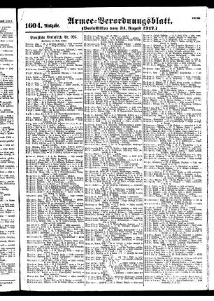 1604.Ausgabe. Freitag, 31. August 1917