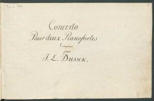 Konzerte; pf (2), orch; B-Dur; C 206