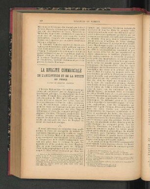 La Rivalité Commerciale de l'Angleterre et de la Russie en Perse.