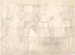Leins, Christian Friedrich von; Frankreich; Reiseskizzen - "Lydovico Mecimo quatro" (Teilansichten, Detail)