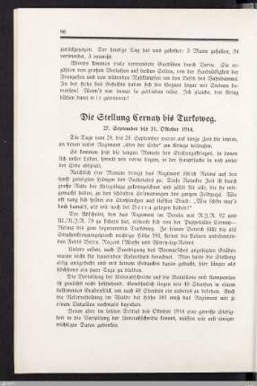 Die Stellung Cernay bis Turkoweg