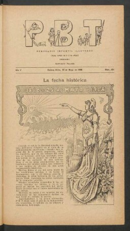 La fecha histórica - 1810-25 de Mayo-1908
