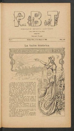 La fecha histórica - 1810-25 de Mayo-1908