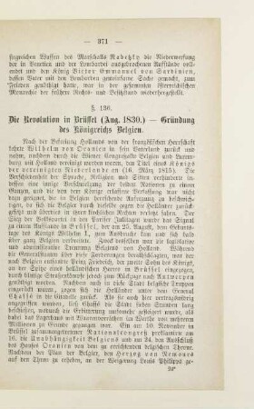 § 136. Die Revolution in Brüssel (Aug. 1830) - Gründung des Königreichs Belgien