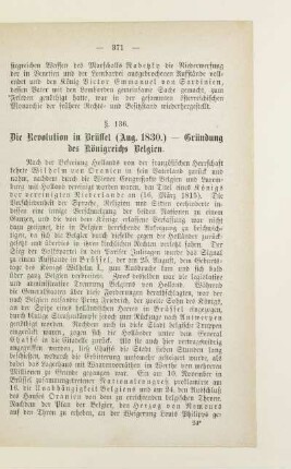 § 136. Die Revolution in Brüssel (Aug. 1830) - Gründung des Königreichs Belgien