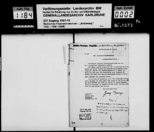Oppenheimer, Max, Zigarrenfabrikant in Mannheim Käufer: Wilhelm und Otto Boes, Kaufleute in Rettigheim Lagerbuch-Nr. 378 und 384 Mingolsheim
