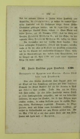 67. Zweite Coalition gegen Frankreich. 1799