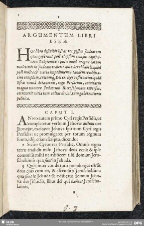 Argumentum Libri Esrae