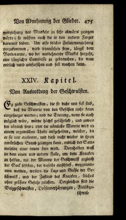 XXIV. Kapitel. Von Ausrottung der Geschwulsten.