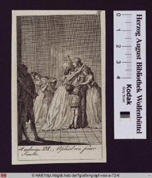 Abschied Ludwigs XVI. von seiner Familie