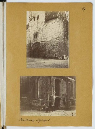 St. Gotthardkirche, Brandenburg/Havel: Details (aus: Skizzen- und Fotoalbum 20)