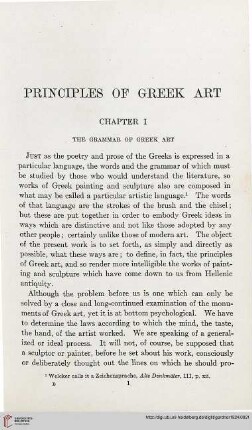 Chapter I: The grammar of greek art