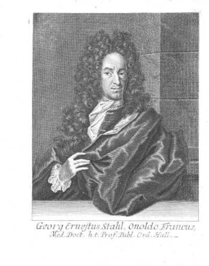 Georg Ernestus Stahl, Onoldo Francus Med. Doct. [...]