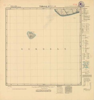 1517 (alte Nr.: 295) Süderoog, Meßtischblatt (4cm - Karte)