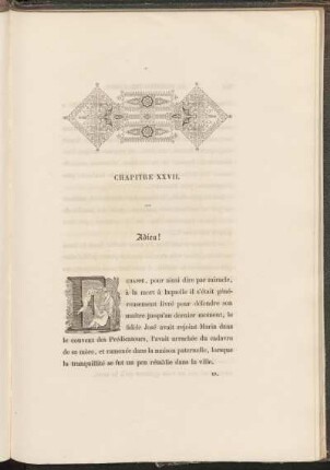 Chapitre XXVII. - Adieu!