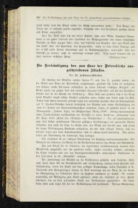 ¬Die¬ Verkündigung des zum Baue der Peterskirche ausgeschriebenen Ablasses