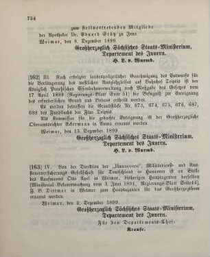 163. Ministerial-Bekanntmachung, betreffend Wechsel in der Hauptagentur der "Hannovera", Militärdienst- und Aussteuer-Versicherungs-Gesellschaft für Deutschland in Hannover