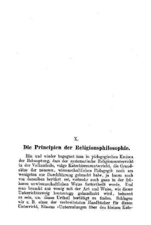 Die Principien der Religionsphilosophie