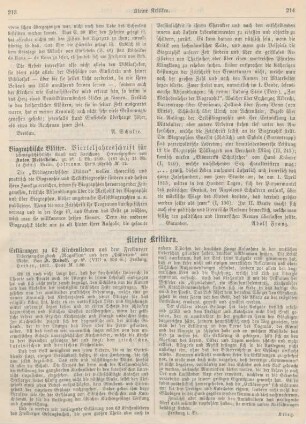 213-216 Kleine Kritiken