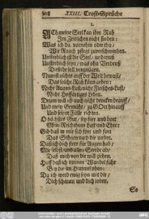 [XXIII. Trost-Sprüche.]
