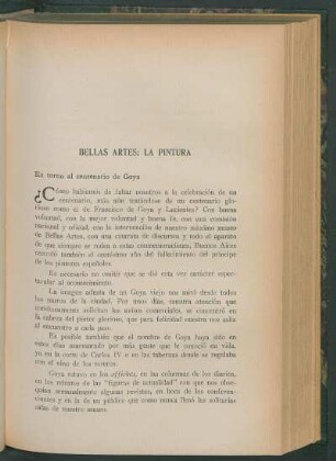 Bellas artes: La pintura