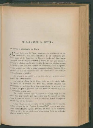 Bellas artes: La pintura