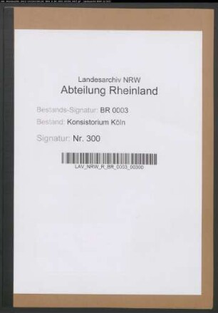 Predigerstelle in Bonn