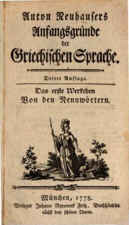 Anfangsgründe der griechischen Sprache
