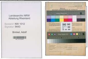 Entnazifizierung Adolf Brinkel , geb. 23.08.1911 (Fabrikant)