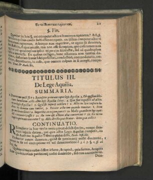 Titulus III. De lege aquilia.