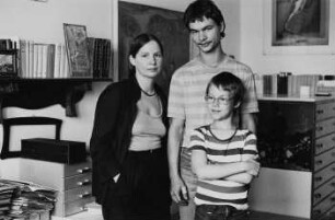 Familie M. (Kunsthistorikerin) im Wohnzimmer