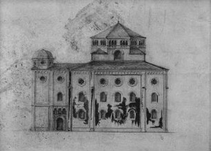 Synagoge: Fassade, Südansicht
