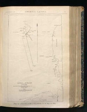 Plano de la Batalla de Jutlandia, 31. Mayo de 1916.