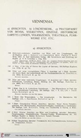 Viennensia (Nr. 530-629)