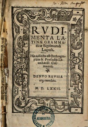Rudimenta latinae grammaticae