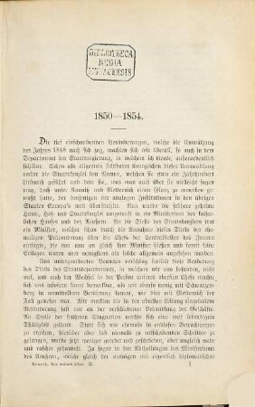 Aus meinem Leben, 2. 1850 - 1890