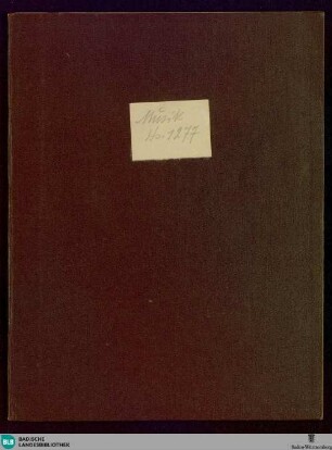 Quartets - Mus. Hs. 1277 : vl (2), vla, vlc; G