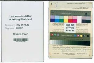 Entnazifizierung Erich Becker , geb. 21.03.1910 (Vertreter)