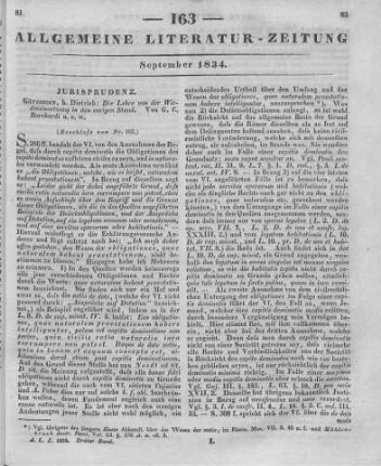 Burchardi, G. C.: Die Lehre von der Wiedereinsetzung in den vorigen Stand. Göttingen: Dieterich 1831 (Beschluss von Nr. 162.)