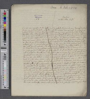 Brief an Johann Albert Heinrich Reimarus
