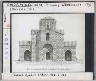 Omorphoklissia: St. Georg, Westfassade