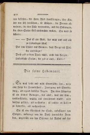 Die feine Lebensart